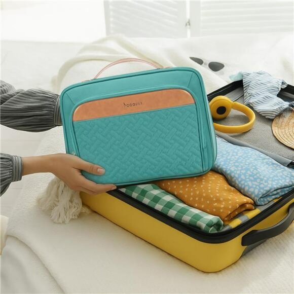 Hanging Travel Toiletry Bag for Women with Jewelry Organizer Waterproof - Picture 2 of 8